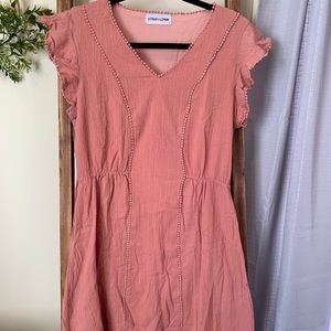 Citrus and Lemon Pink Dress size L